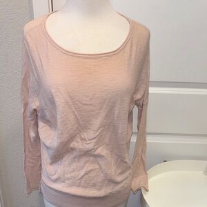 Vince Blush Long Sleeve Dolman Tee
